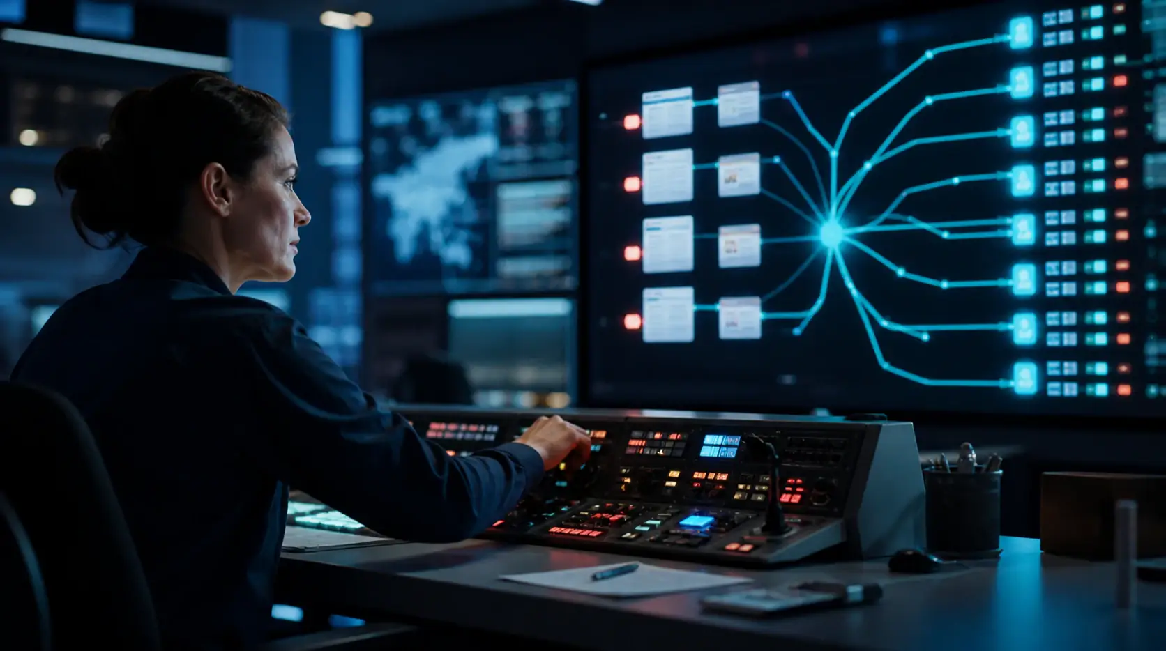 Release operator dispatching changed web-page records to a network of search endpoints